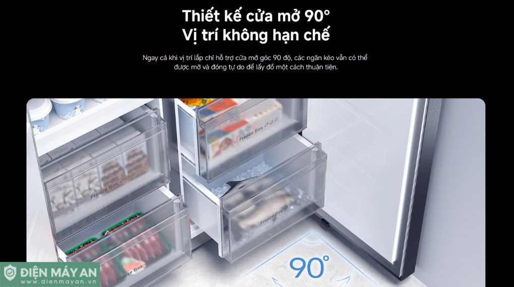 Tủ lạnh Xiaomi Mijia Inverter 510 lít Multi Door MRC51HMPA - Bản quốc tế